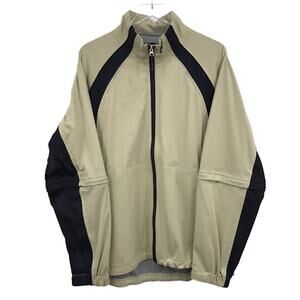 Forrester's Men Golf Jacket L Full Zip Stormtex Waterproof Vented Zip-Off Sleeve